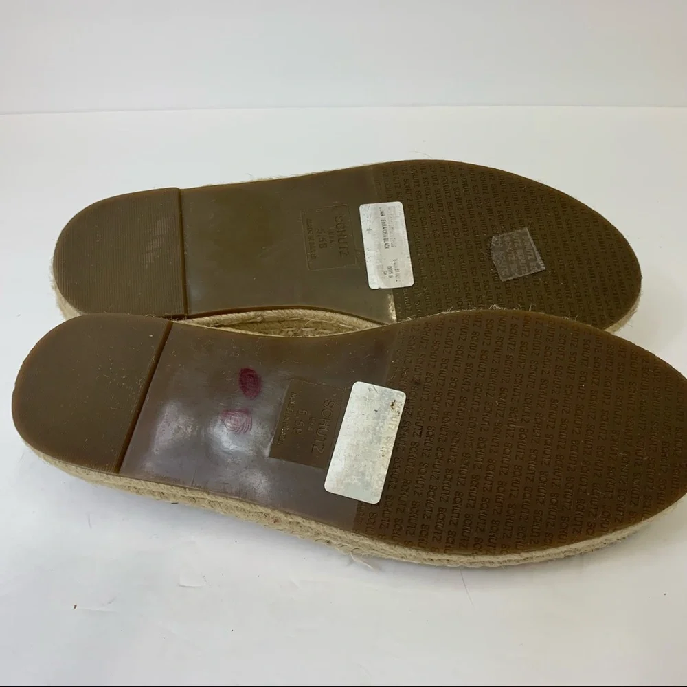 Schutz Cru & Black‎ Oakes Espadrilles Platforms